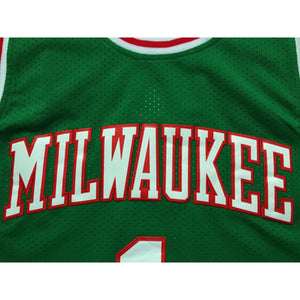 Retro Milwaukee #1 Oscar Robertson Basketball Jersey Green