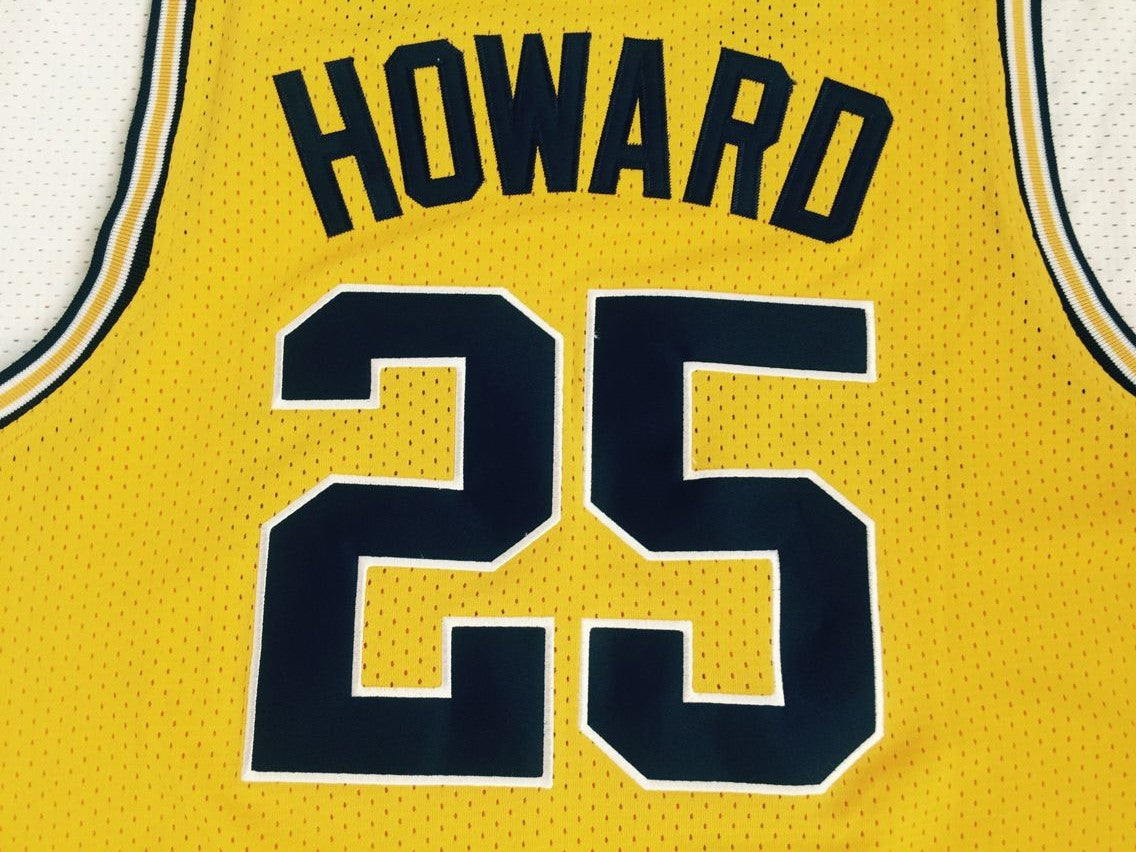 Retro Throwback Juwan Howard #25 Michigan Fab Five Basketball Jersey Two Colors