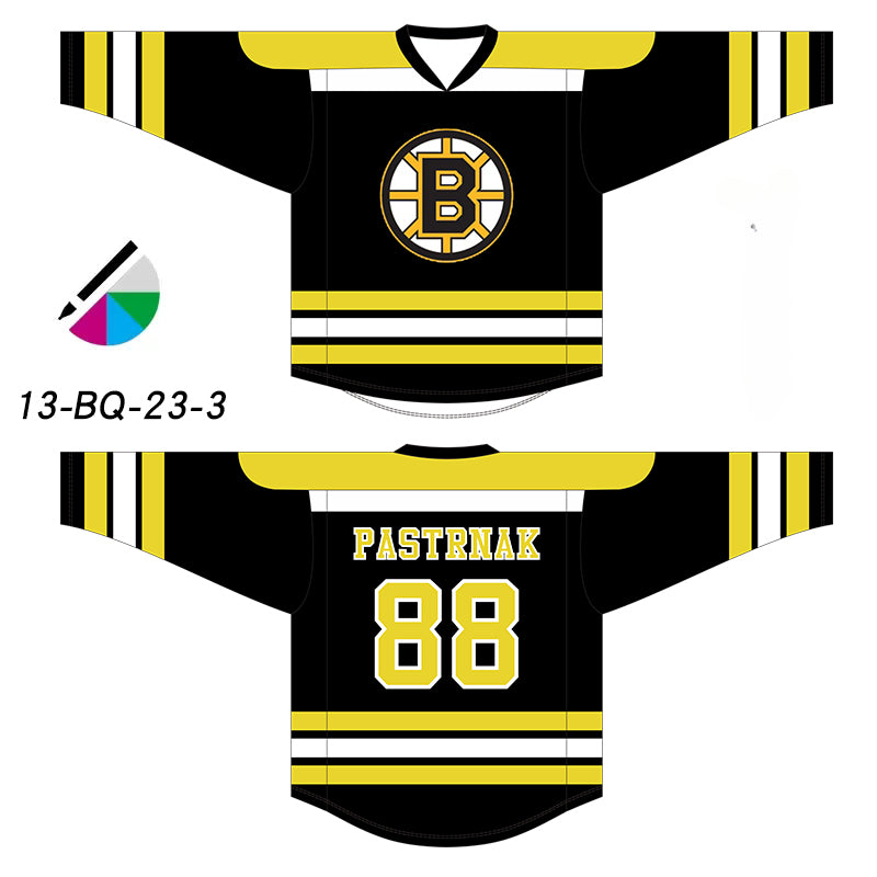 Premium Personalized Custom Ice Hockey Jersey - High-Definition, Non-Fading, Sublimation Printing Your Number Your Name