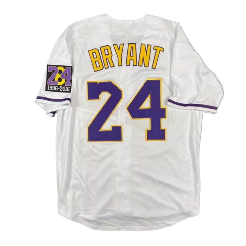 Kobe Bryant Legend Jersey 8/24 Stitched Baseball Jersey White Color