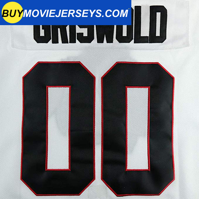 Christmas Vacation Griswold #00 White Hockey Jersey