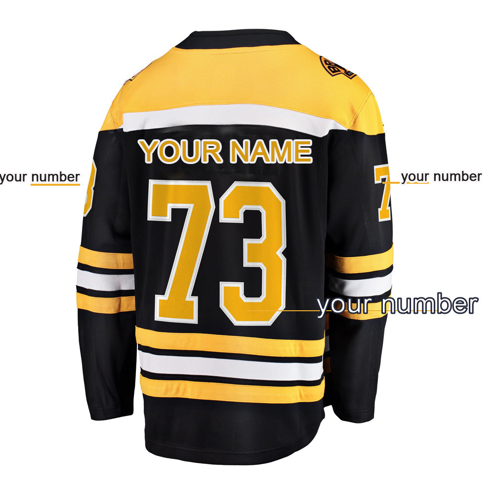 Custom Your Name Your Number Boston Bruins Home Breakaway Jersey Ice Hockey Jersey