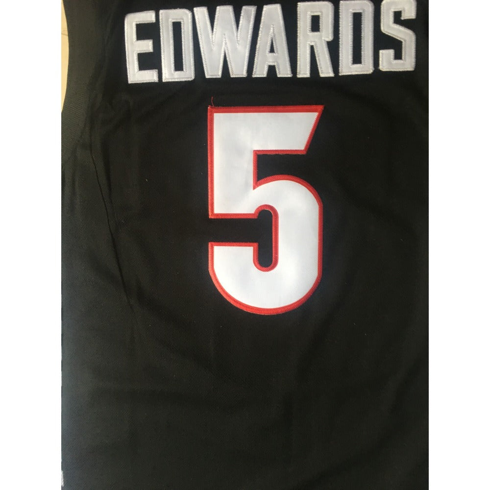 Anthony Edwards Georgia #5  Basketball Jersey College - Black