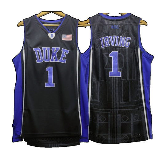 Kyrie Irving #1 Duke Throwback Basketball Jersey - Black