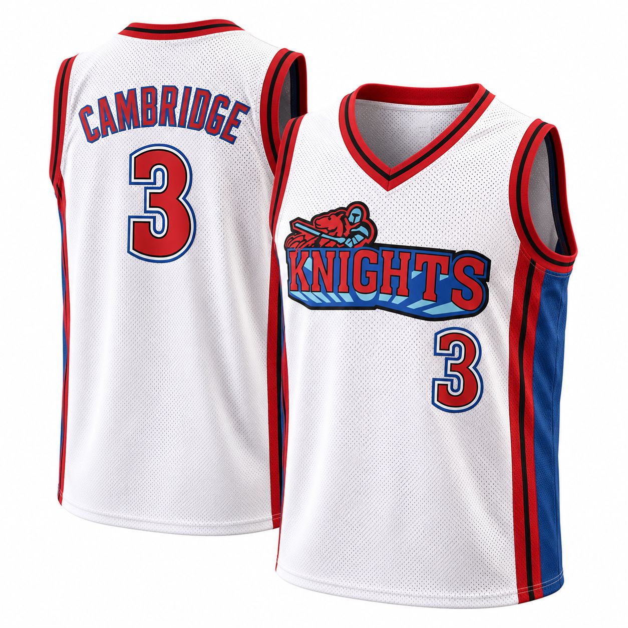 Like Mike Calvin Cambridge #3 Knights Basketball Jersey