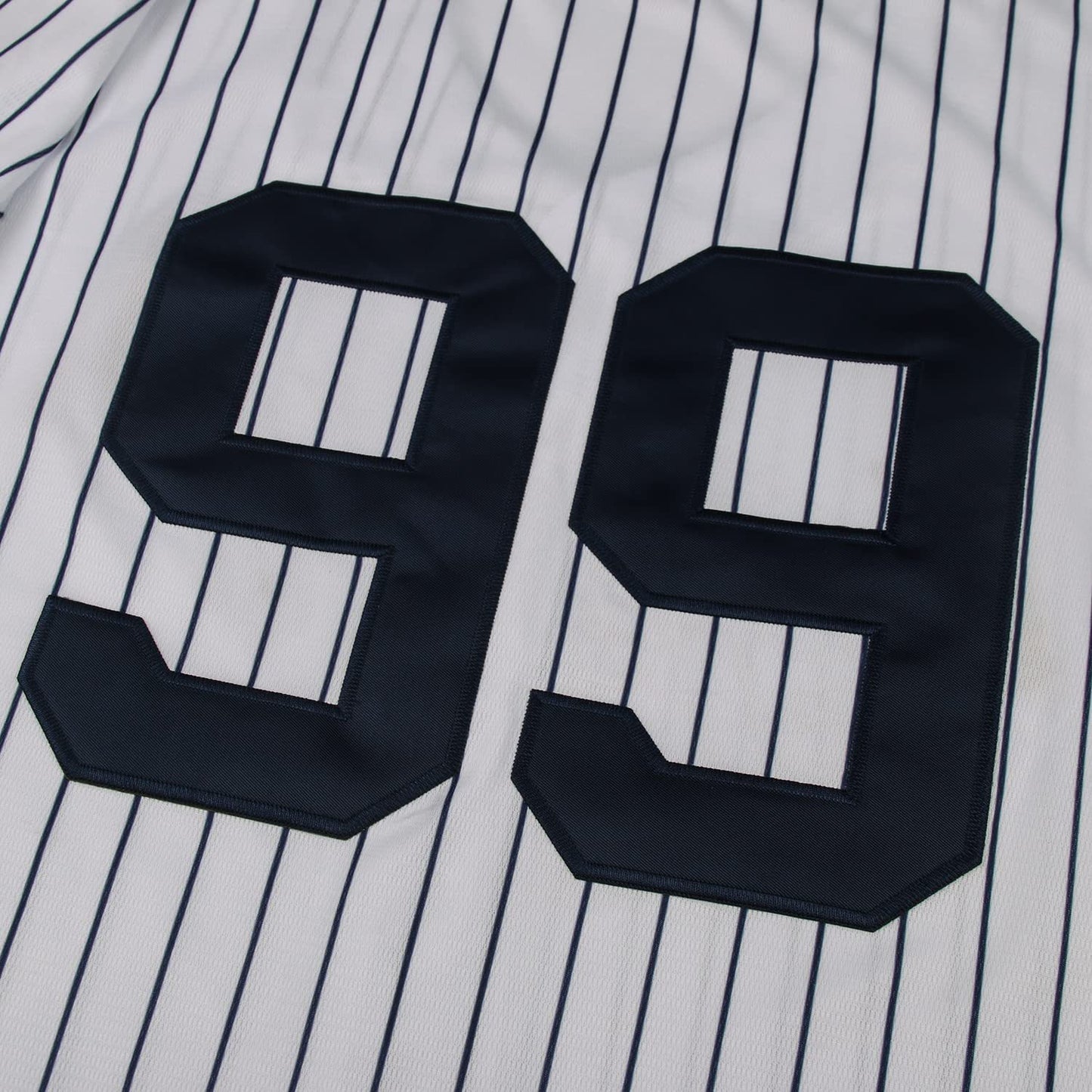 Hammer of Judge #99 Stripes Retro Baseball Jersey Stitched 90s Clothing Shirt for Party