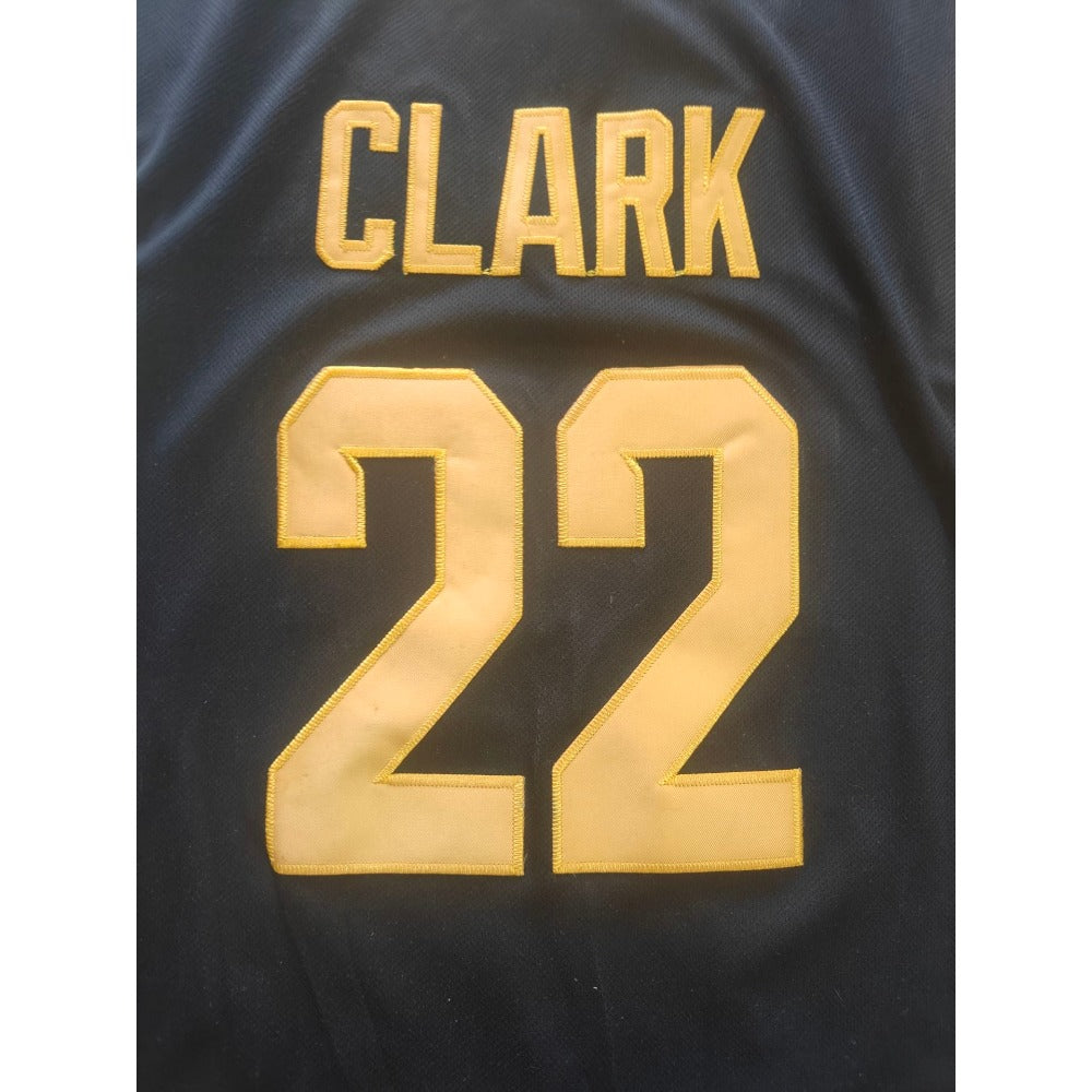 #22 Caitlin Clark Basketball Jersey Embroidery Black