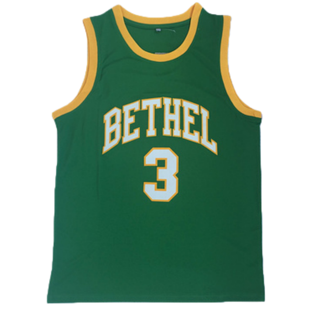 Allen Iverson #3 Bethel High School Basketball Jersey - Green
