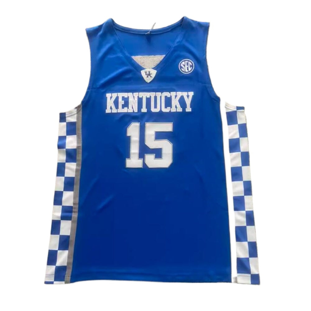 #15  Reed Sheppard Kentucky College Basketball Jersey Blue