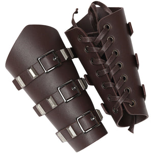Viking Medieval Bracers Retro Knight Metal Wrist Guard Halloween COSPLAY Accessory