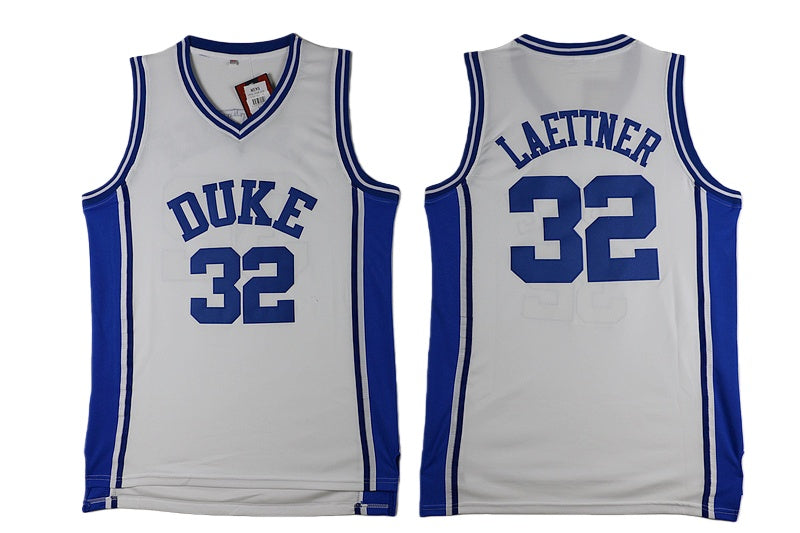 Christian Laettner #32 Duke Blue Devils College Throwback Basketball Jersey