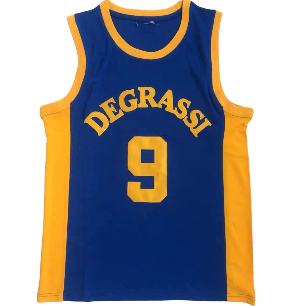 Classic Vintage Throwback Degrassi Jimmy Brooks #9 Basketball Movie Jersey