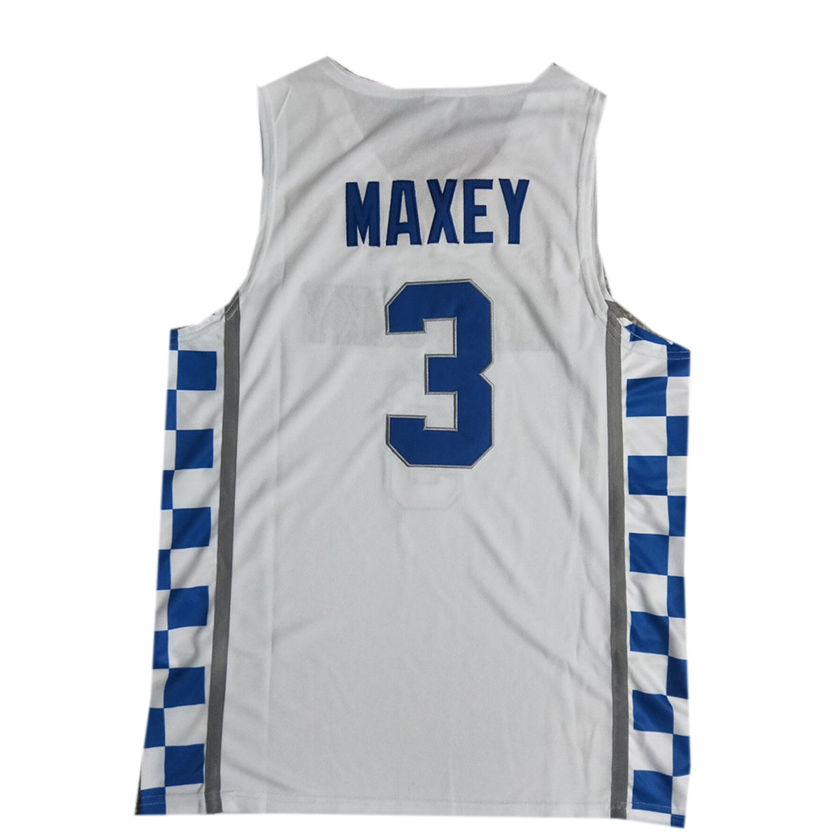 Kentucky #3 Tyrese Maxey White High School Jersey Blue/White