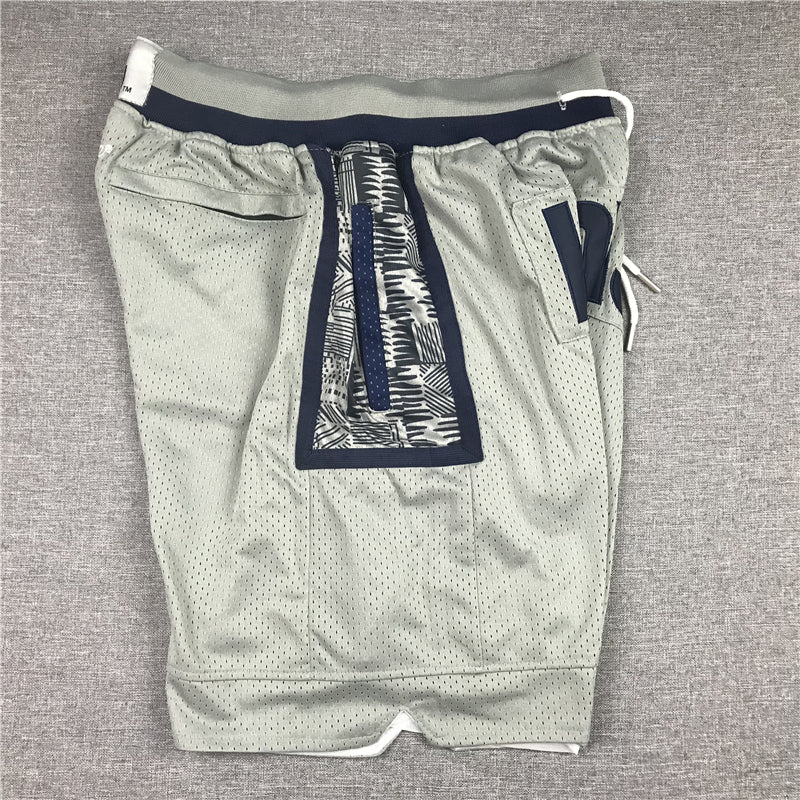 Hoyas Throwback Basketball Shorts Sports Pants with Pockets for Daily Wear Gray