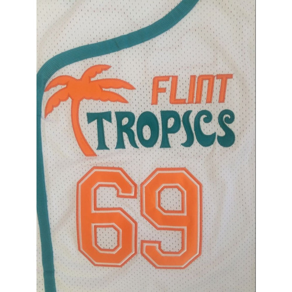 Semi Pro Flint Tropics Downtown #69  Basketball Movie Jersey