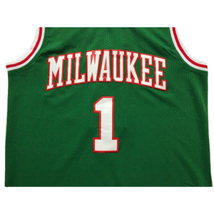 Custom Retro Milwaukee #1 Oscar Robertson Basketball Jersey Green Limited Edition