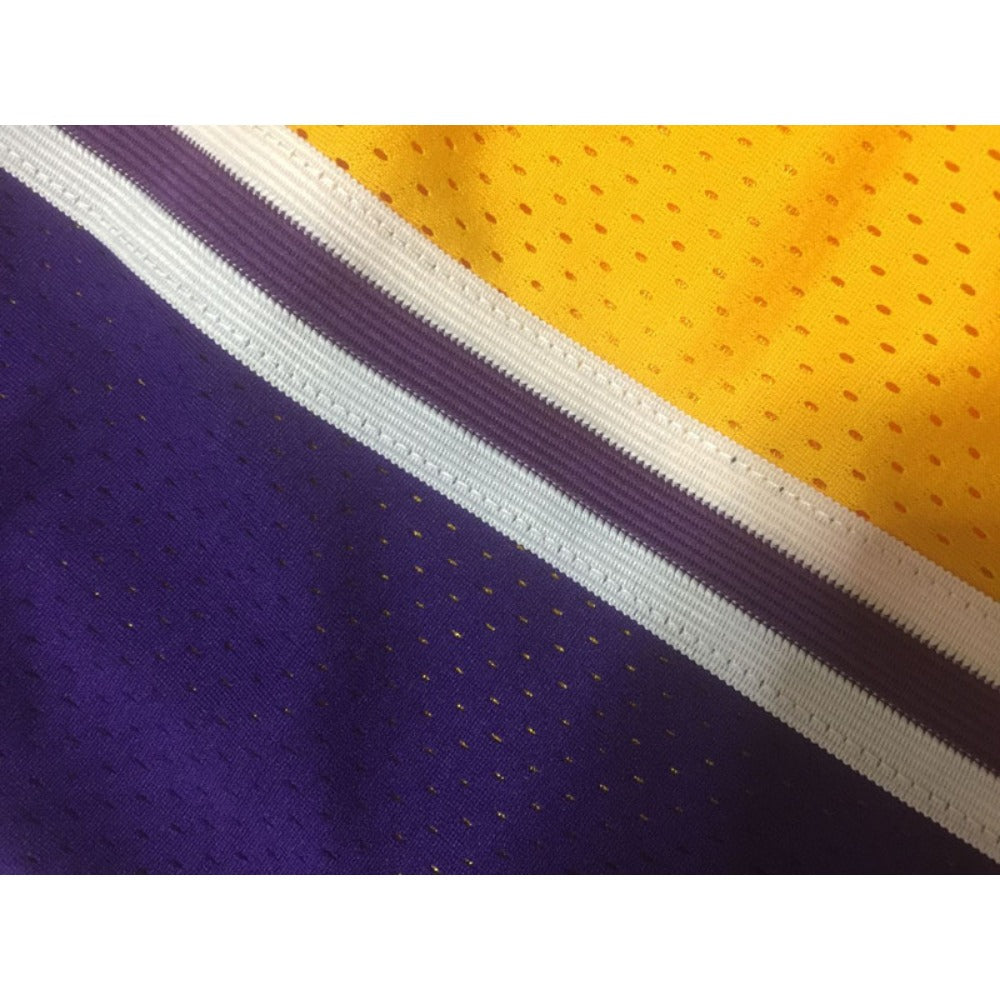 Classic Lakers Basketball Shorts Sports Pants with Zip Pockets