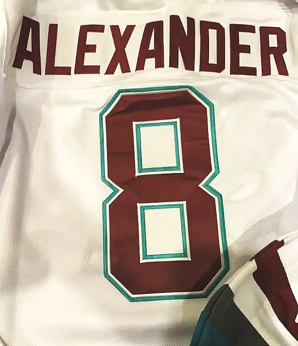 Custom Mighty Ducks White Hockey Jersey – Your Name & Number
