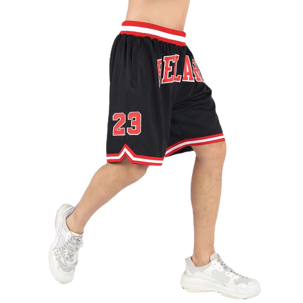 Customized Embroidery Personalized Mesh Basketball Pants Sweatpants Your Name Your Number Shorts