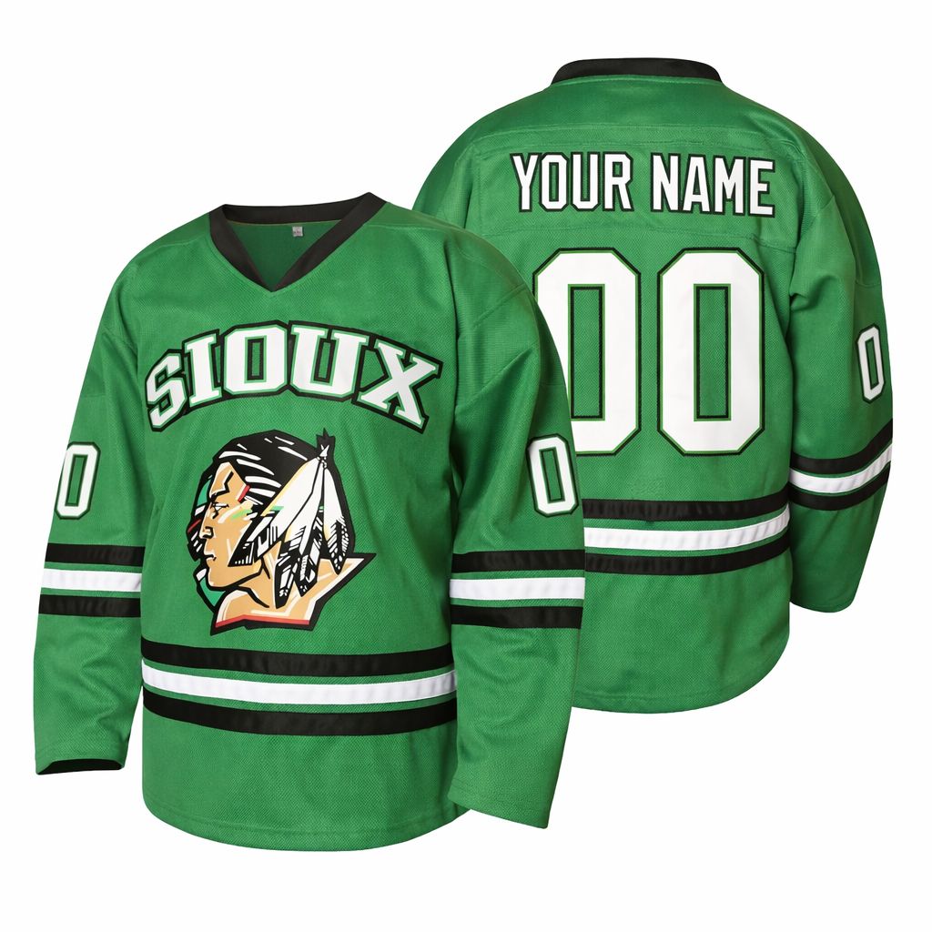 Custom North Dakota Ice Hockey Jerseys Fighting Sioux Hockey Jersey Your Name Your Number