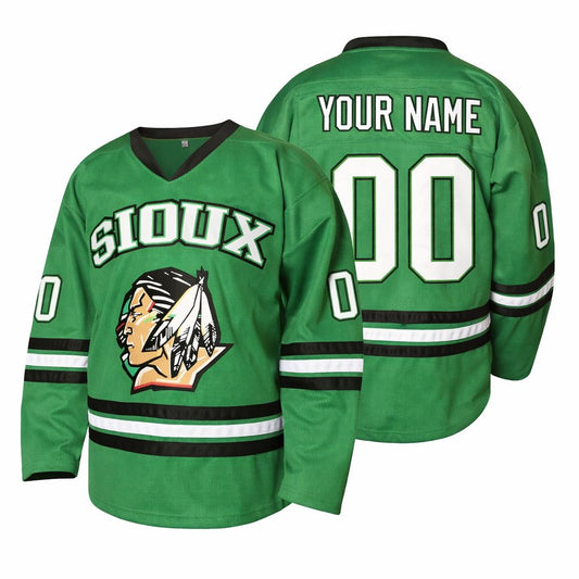 Custom North Dakota Ice Hockey Jerseys Fighting Sioux Hockey Jersey Your Name Your Number