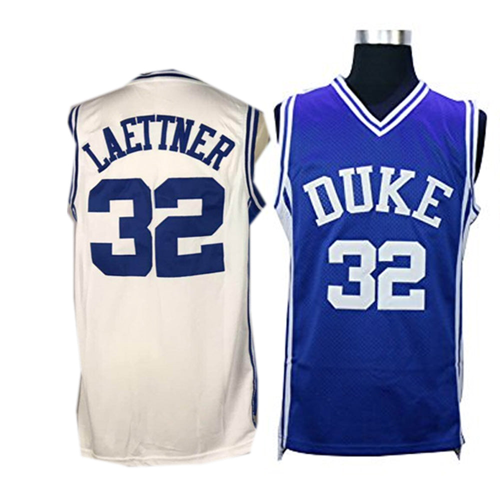 Christian Laettner #32 Duke Blue Devils College Throwback Basketball Jersey