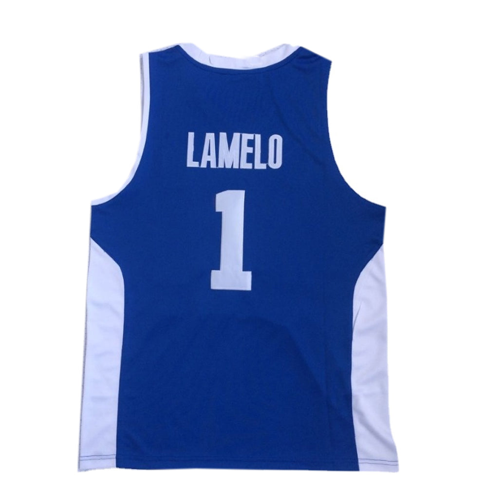 LaMelo Ball #1 LiAngelo Ball #3 Lithuania Vytautas Jersey Ball Brothers Blue Color