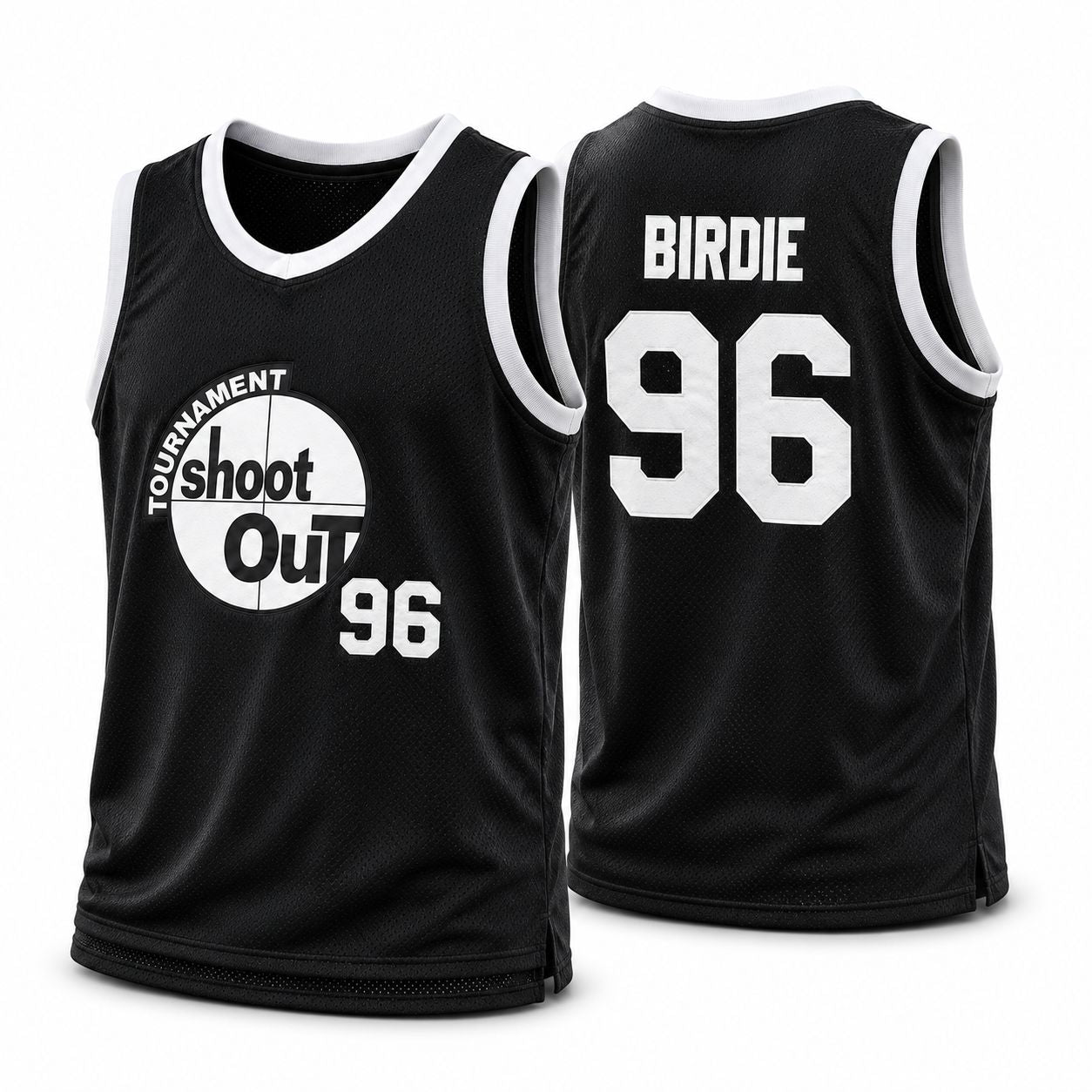 Above the Rim Shoot Out Black Basketball Jerseys – #96, #23 & #2