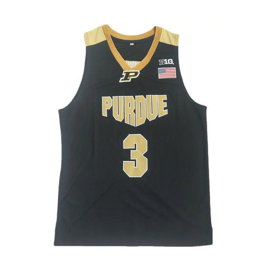 Carsen Edwards #3 Purdue Custom Retro Men Basketball Jersey Stitched  - Black/White