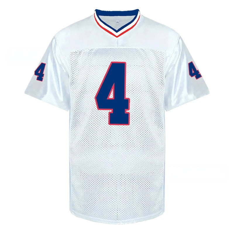 James Cook #4 White Retro American Football Jersey – Stitched Style