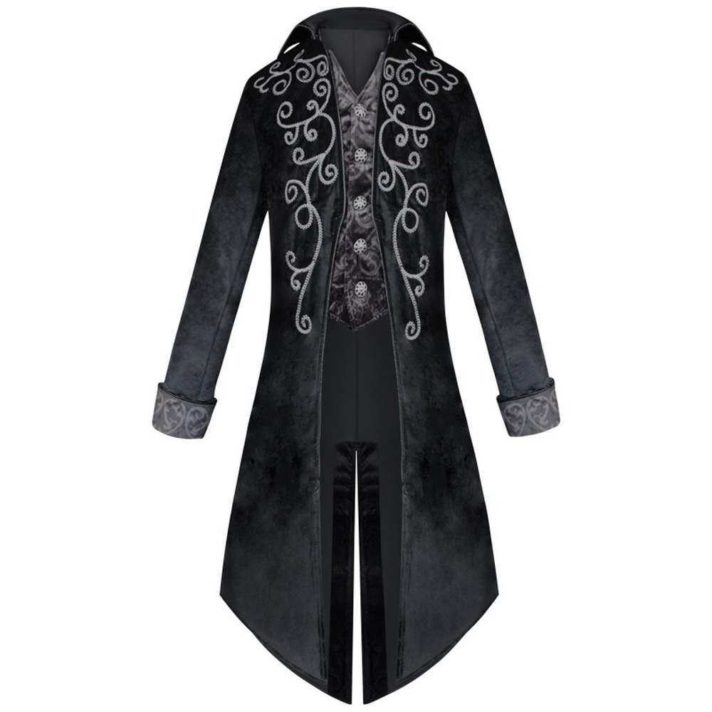 Victorian Mens Tailcoat Steampunk Tailcoat Jacket Gothic Coat Halloween Costume