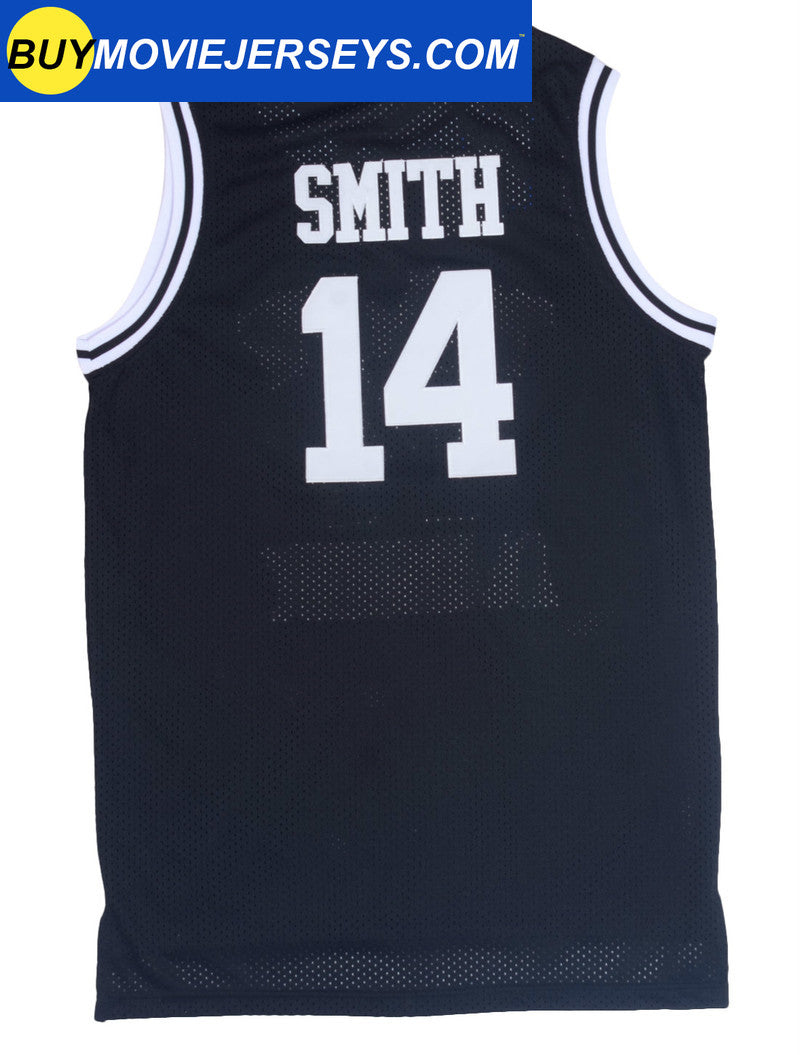 The Fresh Prince of Bel-air Academy TV Show Basketball Jersey #14 Will Smith Black and Green Colors