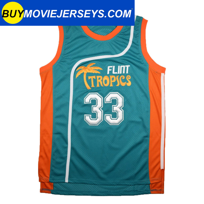 Semi-Pro Flint Tropics Jackie Moon #33  Basketball Movie Jersey