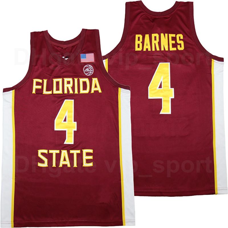 Throwback Basketball Jerseys #4 Scottie Barnes College Florida State Jersey