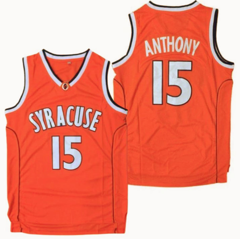 Carmelo Anthony Syracuse #15 Basketball Jersey Orange