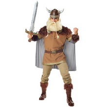 Load image into Gallery viewer, Mens Viking Costume Nordic Medieval Warrior Fancy Dress Barbarian Outfit Halloween Cosplay
