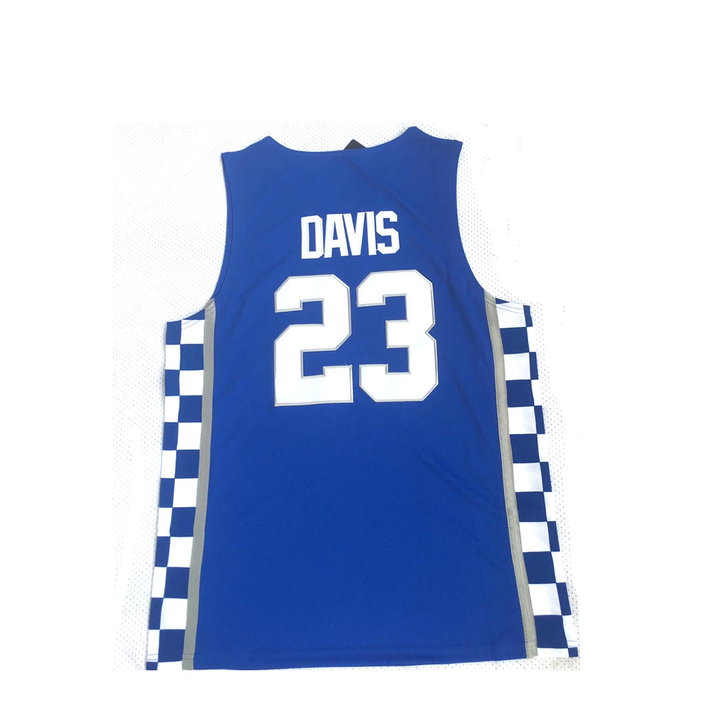 Customize Anthony Davis #23 Kentucky Basketball Jersey College Blue/White