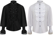 Load image into Gallery viewer, Men Pirate Shirts Vampire Renaissance Medieval Victorian Steampunk Gothic Tops