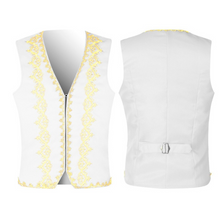 Load image into Gallery viewer, Men Medieval Vest Waistcoat Gothic Steampunk Victorian Prince Halloween Costume
