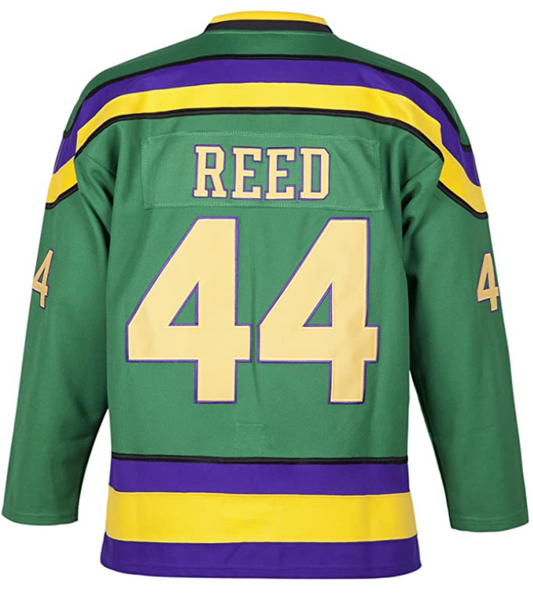 The Mighty Ducks Movie Hockey Jersey Fulton Reed  # 44 Defenseman