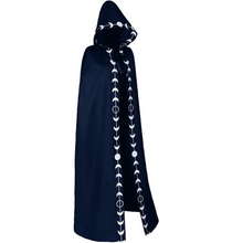 Load image into Gallery viewer, Adult Women Retro Medieval Renaissance Witch Hooded Cloak Halloween Costume Cape