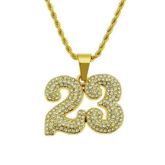 Hip Hop  #23 Pendant Men's Necklace Jewelry