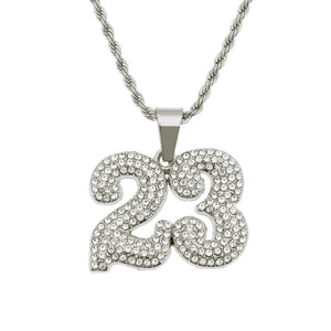Hip Hop  #23 Pendant Men's Necklace Jewelry