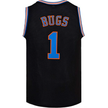 Load image into Gallery viewer, Space Jam Basketball Jersey Tune Squad # 1 BUGS BUNNY Black Color