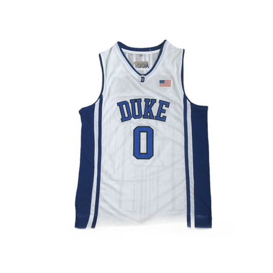 Jayson Tatum #0 Duke Devils College Basketball Jersey- White