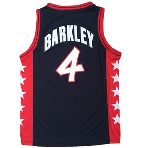 Charles Barkley #4 USA Dream Team Basketball Jersey Black