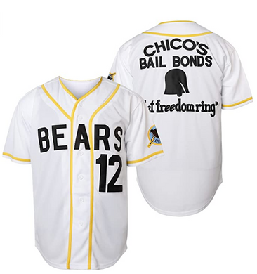 The Bad News Bears #12 Tanner Boyle Baseball Jersey
