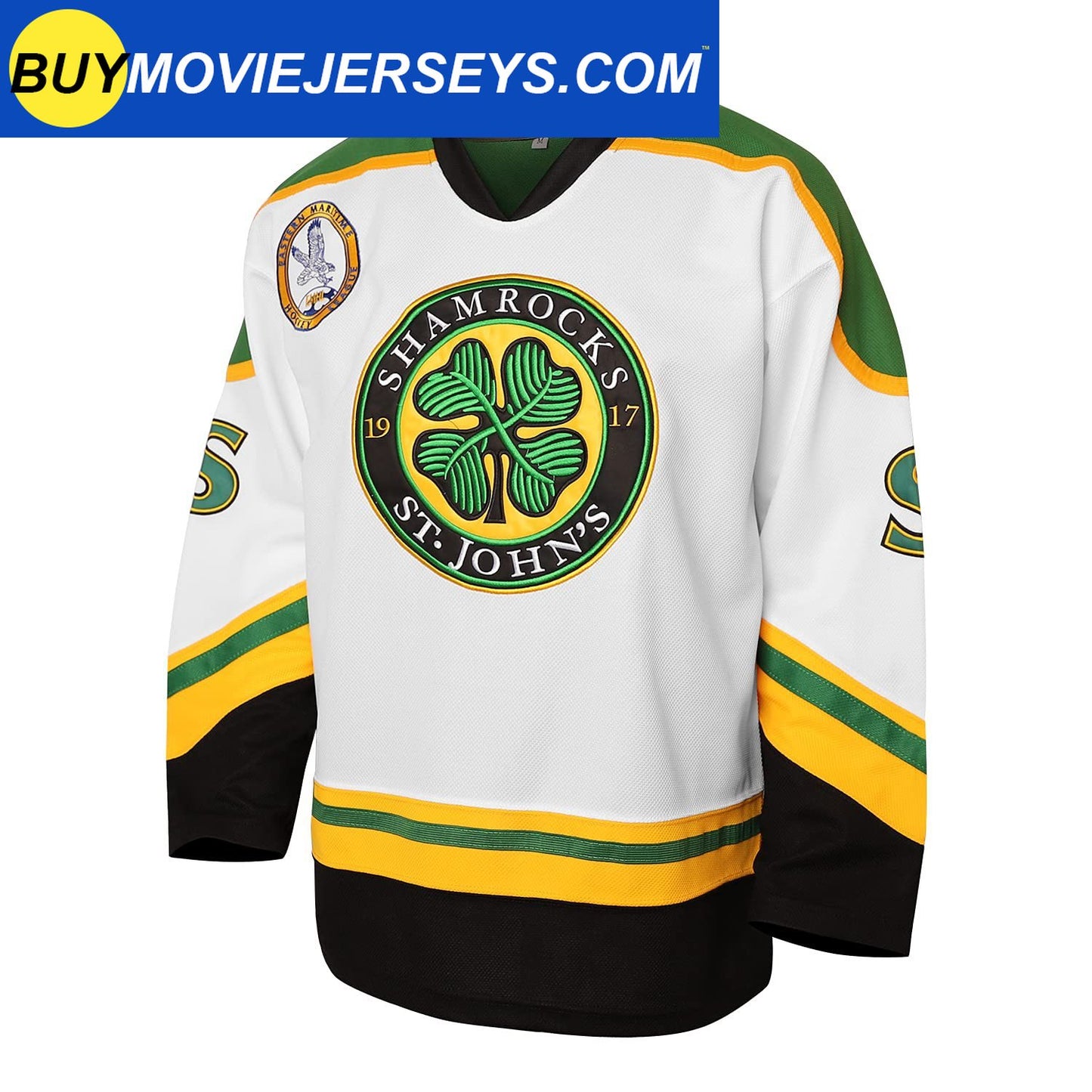 Ross The BOSS #3 Rhea ST John's Shamrocks Ice Hockey Jersey White Color