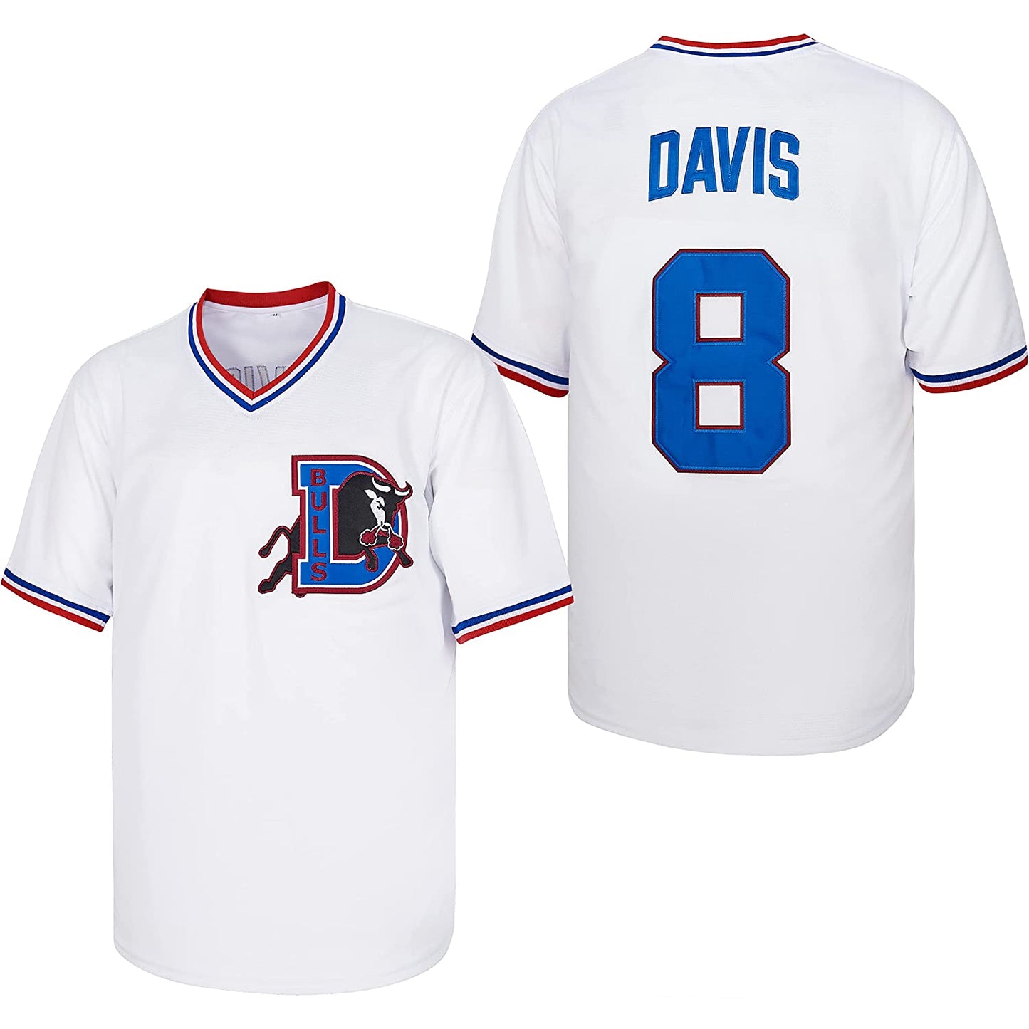 Crash Davis #8 Durham Bulls Jersey Shirt