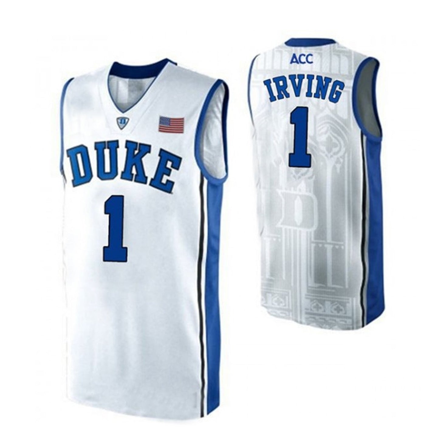 Retro Kyrie Irving #1 Duke Throwback Basketball Jersey